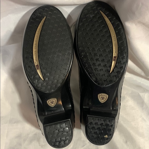 Ariat Womens 8.5 Clogs Wingtip Western Two Tone Brown Leather Bradford - Picture 11 of 14